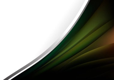 Yeşil Yaprak Yumuşak Arkaplan Vektör İllüstrasyon Tasarımı