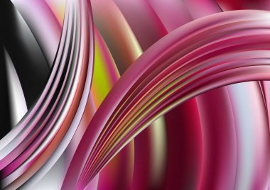 Pembe Hat Pürüzsüz Arkaplan Vektör Çizimi Tasarımı