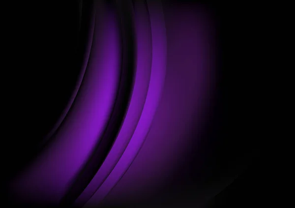 Violet Noir Fractal Fond Vectoriel Illustration Design — Image vectorielle
