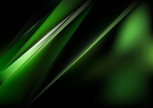 Grüne Linie Fraktaler Hintergrund Vektor Illustration Design — Stockvektor