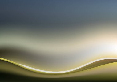 Gökyüzü Yeşil Elementi Arkaplan Vektör İllüstrasyon Tasarımı