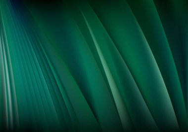 Yeşil Turkuaz Fütüristik Arkaplan Vektör İllüstrasyon Tasarımı