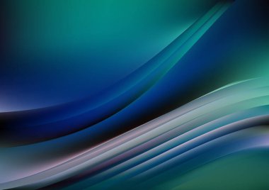 Mavi Su Dekoratif Arkaplan Vektörü İllüstrasyon Tasarımı