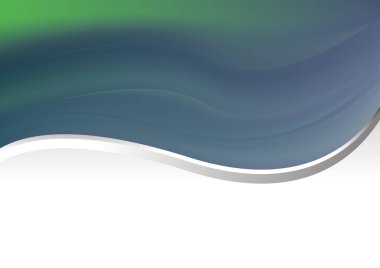 Mavi Yeşil Element Arkaplan Vektör Çizim Tasarımı