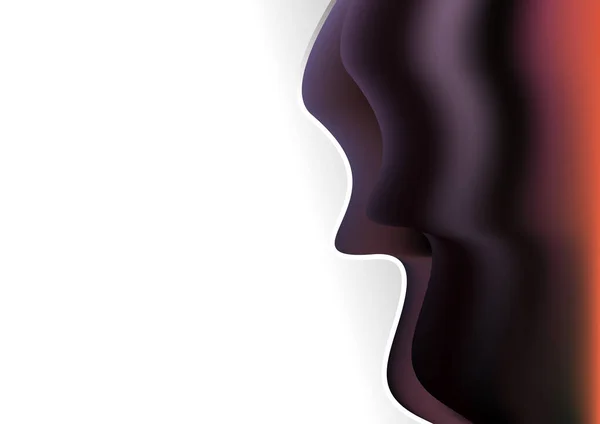 紫鼻デジタル背景ベクトルイラストデザイン — ストックベクタ