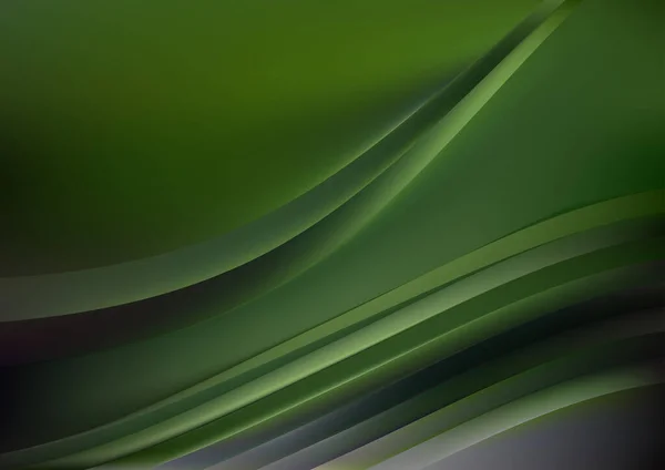 Современный Дизайн Векторной Иллюстрации Зеленой Линии — стоковый вектор