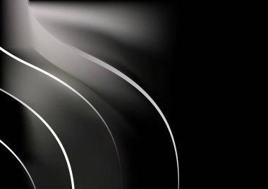 Siyah ve Beyaz Güzel Arkaplan Vektör İllüstrasyon Tasarımı