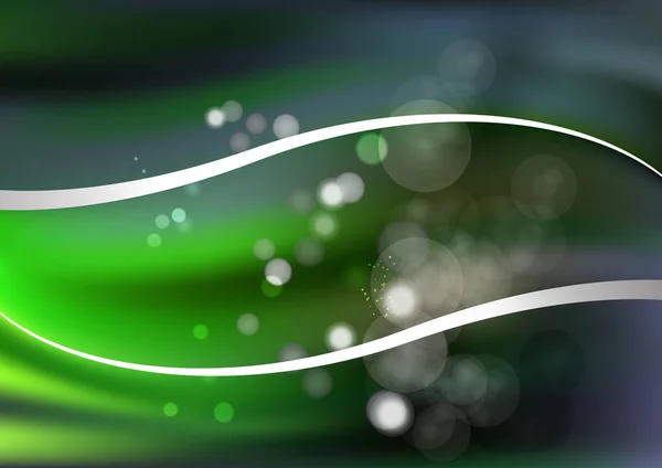 Green Leaf Futuristischer Hintergrund Vektor Illustration Design — Stockvektor
