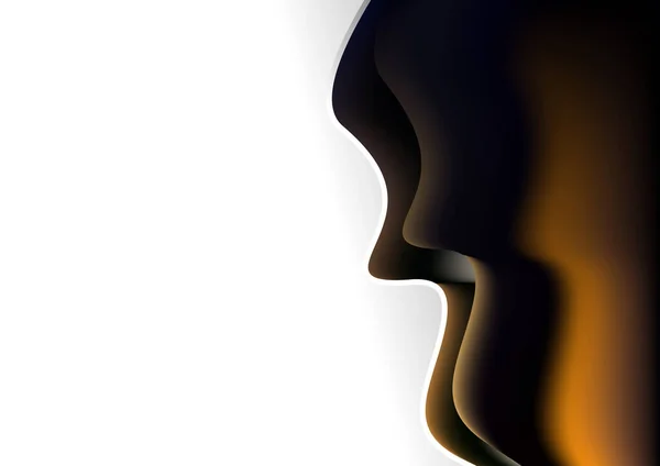 鼻耳要素の背景ベクトルイラストデザイン — ストックベクタ