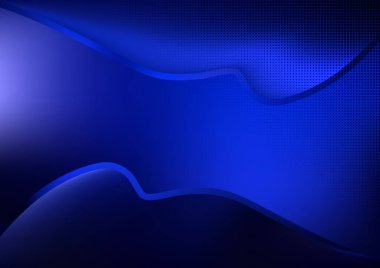 Mavi Kobalt Mavi Soyut Arkaplan Vektör İllüstrasyon Tasarımı