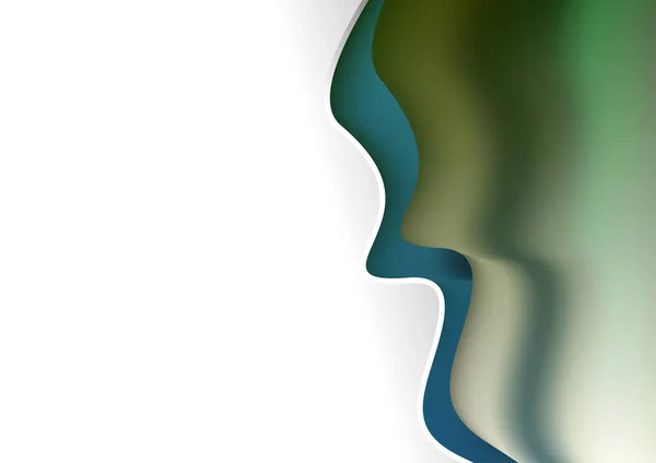 Grüner Abstrakter Hintergrund Vektor Illustration Design — Stockvektor