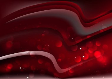 Kızıl Gök Dekoratif Arkaplan Vektörü İllüstrasyon Tasarımı