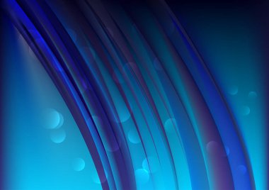 Mavi Elektrik Mavi Dinamik Arkaplan Vektör İllüstrasyon Tasarımı