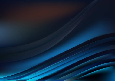 Mavi Elektrik Mavi Soyut Arkaplan Vektör İllüstrasyon Tasarımı