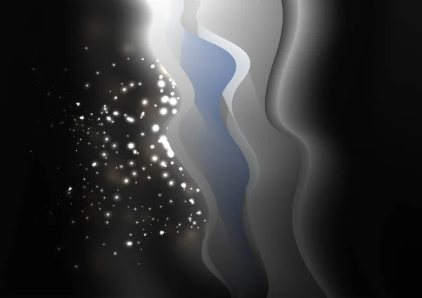 Blue Water Smooth Background Σχεδιασμός Εικονογράφησης Διανύσματος — Διανυσματικό Αρχείο