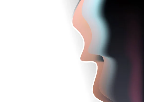 鼻関節創造的背景ベクトルイラストデザイン — ストックベクタ