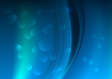 Mavi Turkuaz Soyut Arkaplan Vektör İllüstrasyon Tasarımı