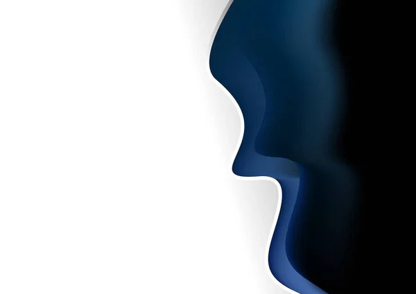 青い滑らかな背景ベクトルイラストデザイン — ストックベクタ