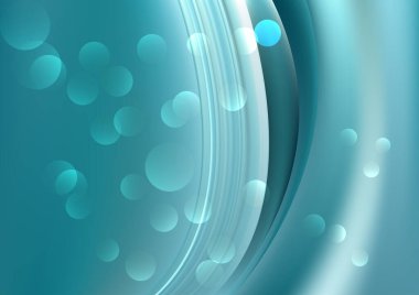 Mavi Turkuaz Soyut Arkaplan Vektör İllüstrasyon Tasarımı