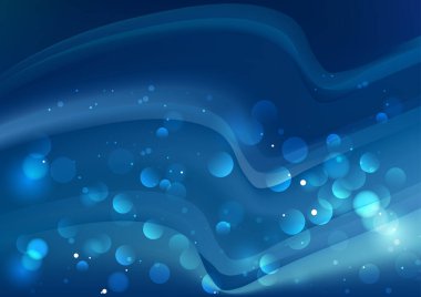 Mavi Elektrik Mavi Dinamik Arkaplan Vektör İllüstrasyon Tasarımı