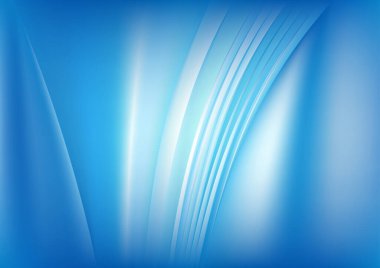 Mavi Gök Fraktal Arkaplan Vektörü Resmetme Tasarımı