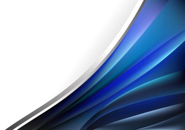 Mavi Mor Fraktal Arkaplan Vektör İllüstrasyon Tasarımı