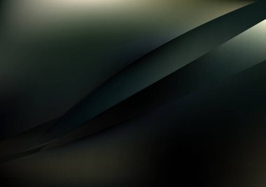 Siyah Yeşil Kavram Vektör Çizim Tasarımı