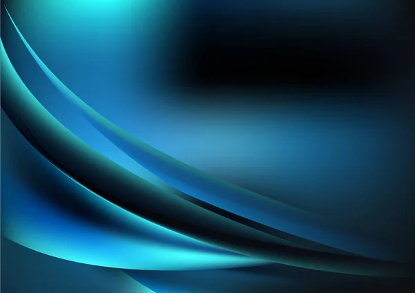 Aqua Bleu Fractal Fond Vectoriel Illustration Design — Image vectorielle