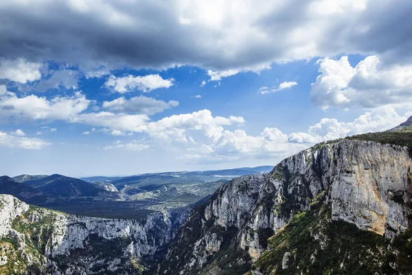 Grau Malerische Bergketten Mit Moos Und Flechten Bedeckt — Stockfoto