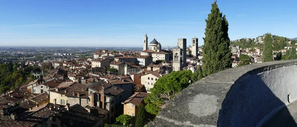 Bergamo Panorama Města Pevnosti — Stock fotografie