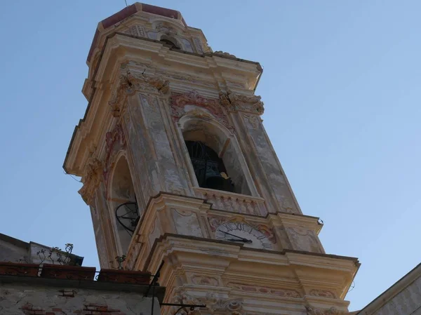 Колокольня Церкви Сан Джованни Известная Церковь Кораллини Черво — стоковое фото