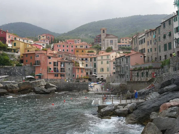 Tellaro Nun Pitoresk Köyünün Panoraması — Stok fotoğraf