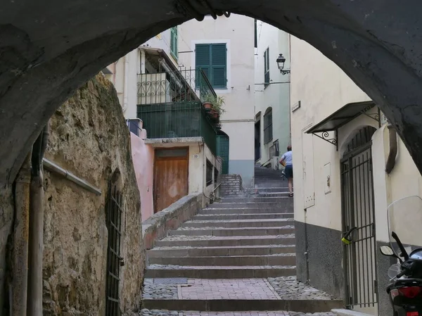 Sanremo Porta Mont Ingang Waar Klim Naar Oude Stad Genaamd — Stockfoto