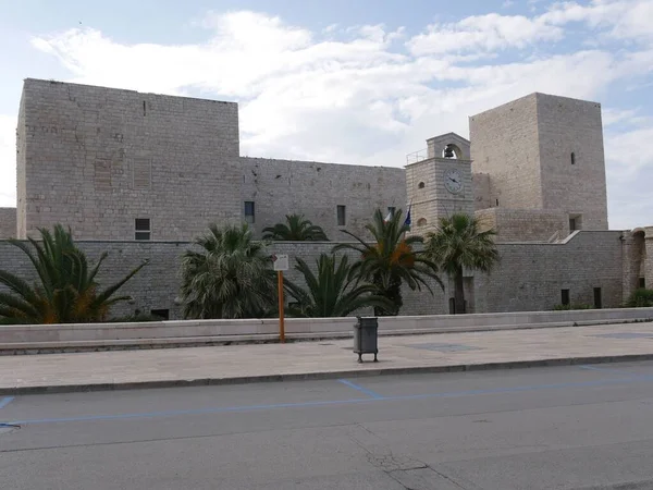 Trani Schwäbische Burg Von Trani Mit Einer Viereckigen Form Mit — Stockfoto