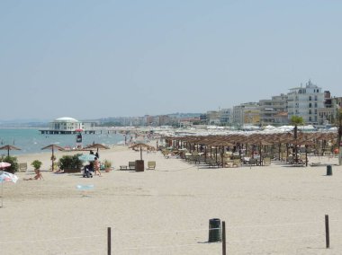 Rotonda a Mare ile kumsalın Senigallia manzarası