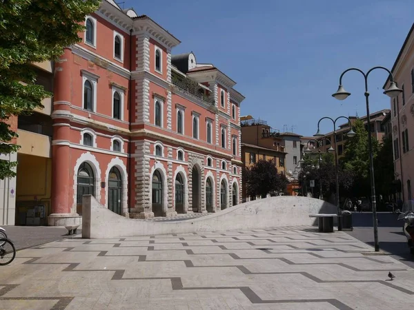 Terni Achterzijde Van Het Aristocratische Manni Paleis Piazza Solferino Met — Stockfoto