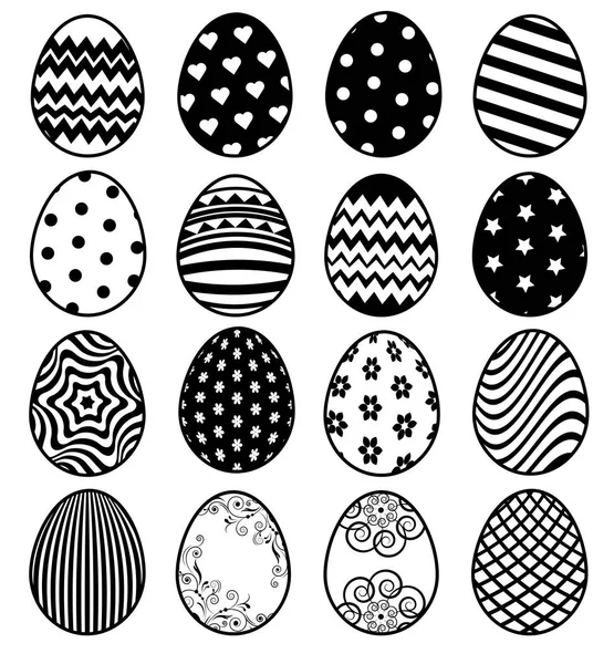 Set van eieren voor Pasen — Stockvector