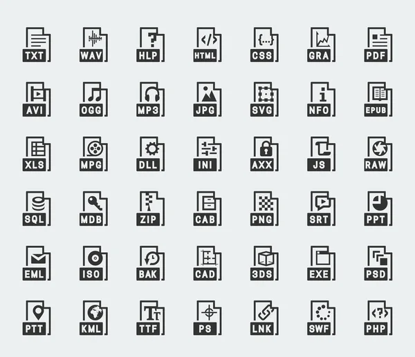 Icônes Vectorielles Format Fichier — Image vectorielle