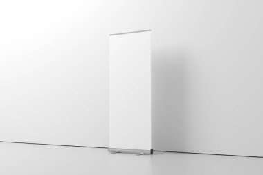 Yuvarlak Bayrak Beyaz Boş 3d Hazırlama ModeliComment