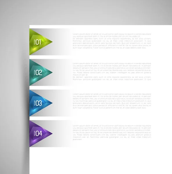 Option infographic banners — Stock Vector