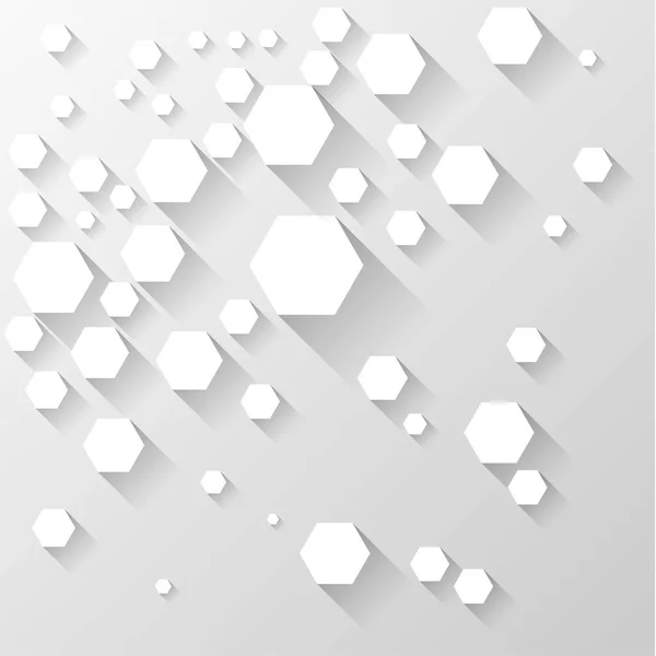 抽象的な背景、六角形 — ストックベクタ
