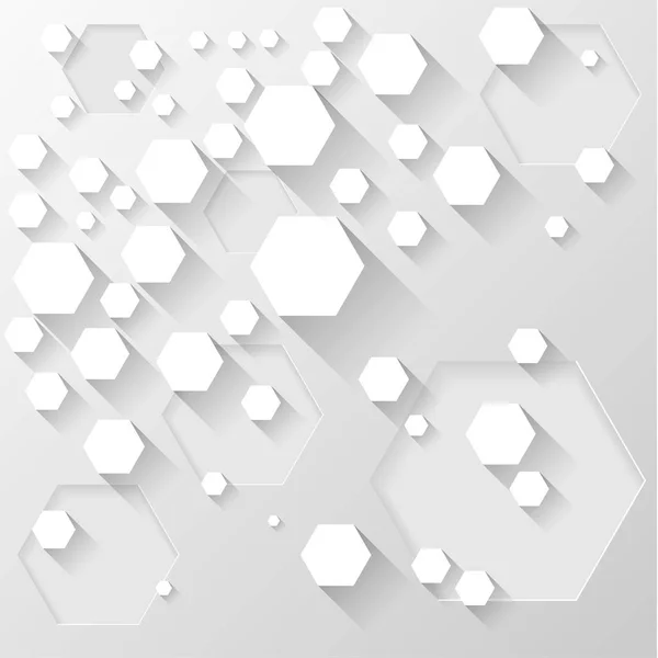 Fond abstrait, hexagones — Image vectorielle