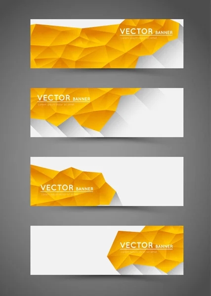 Banderas de polígono abstracto — Vector de stock