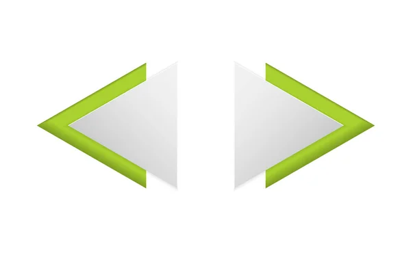抽象的な三角形の矢印 — ストックベクタ