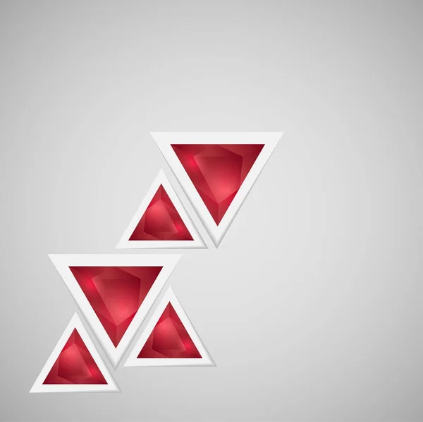 Triangles de cristal infographiques — Image vectorielle