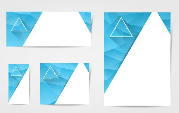 Banner in cristallo poligonale — Vettoriale Stock