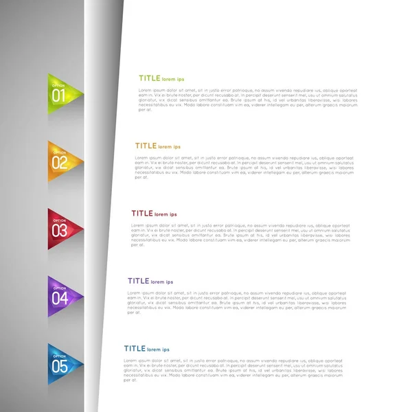 Abstracte infographic sjabloon — Stockvector