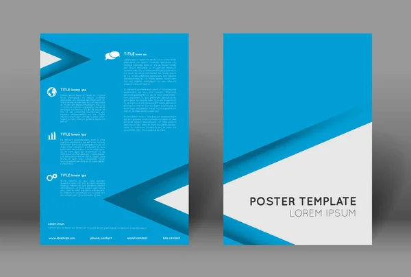 Poster template design — Stock Vector