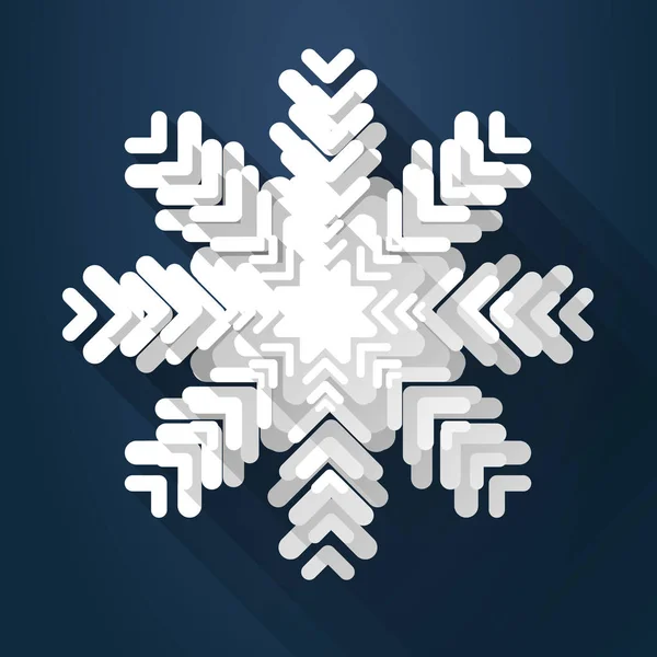 White christmas snowflake — Stock Vector