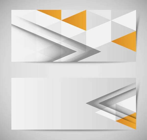 Bannières modernes abstraites — Image vectorielle